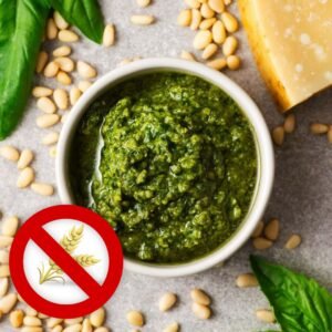 Pesto casero de Pistachos naturales con toque de limón y aceite de oliva