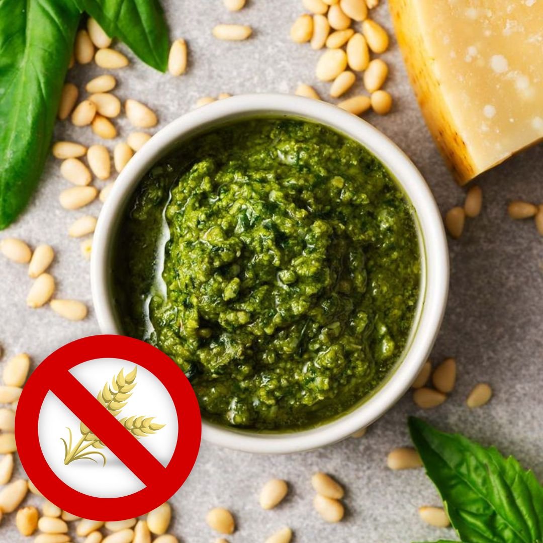 Pesto casero de Pistachos naturales con toque de limón y aceite de oliva