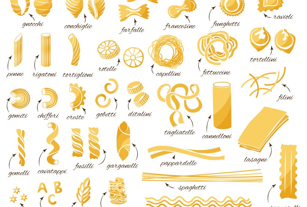Los Diferentes Tipos de Pasta.