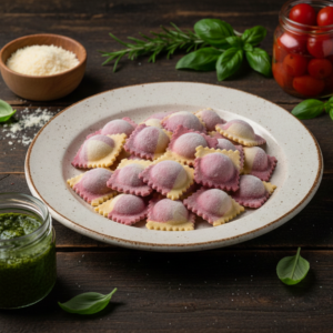 Ravioli de mortadela