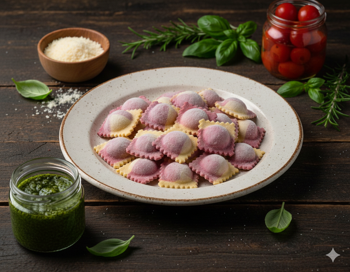 Ravioli de mortadela
