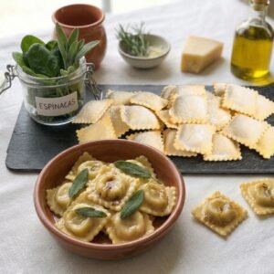 Ravioli de spinaci
