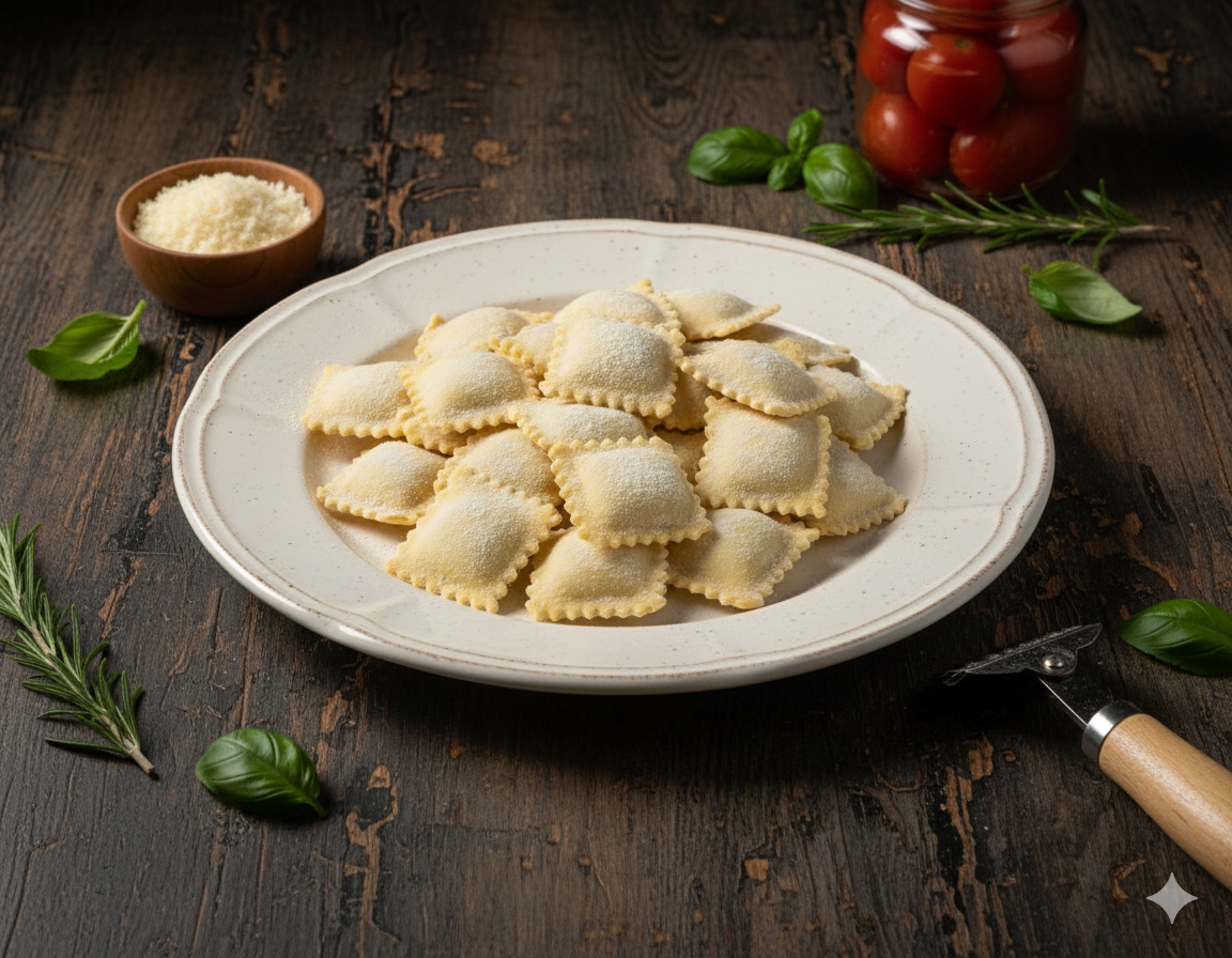 Ravioli de spinaci